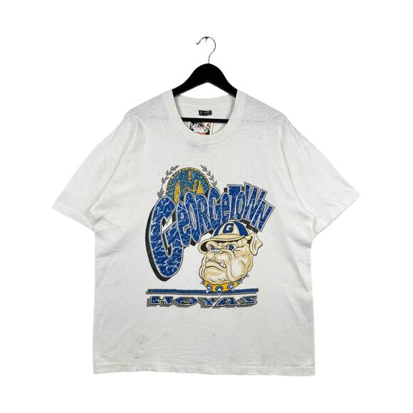 Vintage Georgetown HOYAS University Bulldog T-Shirt XL - Picture 1 of 7